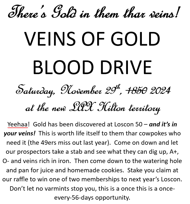 Loscon 50 Blood Drive ad
